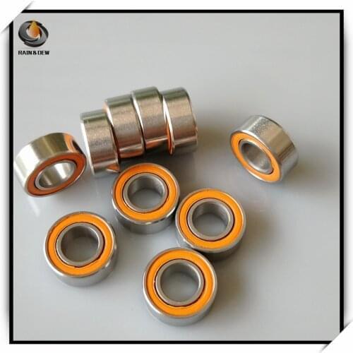 10Pcs 5x10x4 Ceramic Bearing SMR105-2OS ABEC-7 Stainless Steel Hybrid Ceramic Bearing