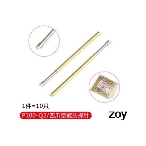 10Pcs P100-Q2 Dia 1.36mm Length 33mm 180g Spring Test Probes Pin