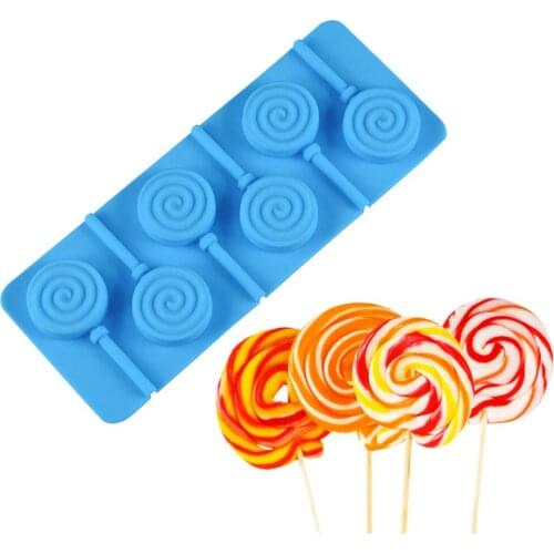 3D Handmade Sucker Sticks Lolly Candy Chocolate Mould DIY Doughnut Lollipop Mold make Popsicle silicone tool