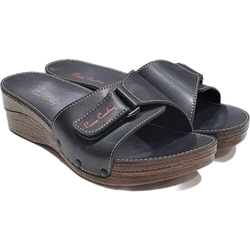 Pierre Cardin Velcro Adjusted Anatomic Daily Ladies Slippers