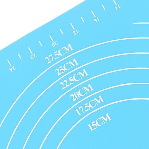 30X40CM Non-Stick Silicone Pad Baking Sheet Cupcake Dessert Rolling Kneading Mat Baking Mat with Scale Pastry Fondant Mat