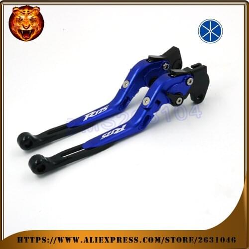 For YAMAHA YZFR125 YZF R125 2008-2011 BLUE BLACK RED Motorcycle Adjustable Folding Extendable Brake Clutch Lever 2009 2010
