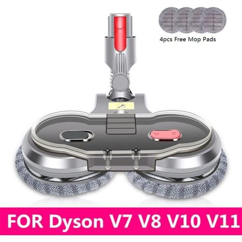 Electric Wet Dry Mopping Head Fit For Dyson V7 V8 V10 V11 Replaceable Parts with Water Tank Mop Head Mop Pads