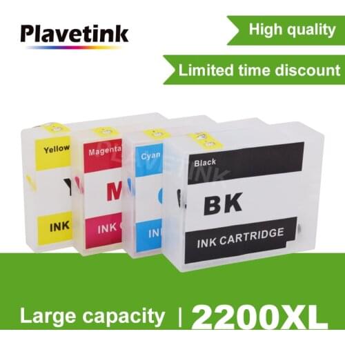 Plavetink PGI-2200 XL Cartridge For Canon PGI 2200 XL Printer Cartridges Work For MAXIFY IB4020 iB4120 MB5020 MB5120 Printer