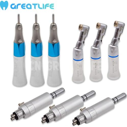 Dental Equipment Polishing Kit NSK Style EX-203C Set Air Motor 4 Hole Dental Handpiece Low Speed Set Contra Angle Handpiece