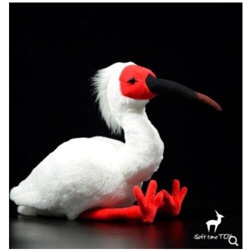 Super of crested ibis plush toy dolls cute simulation model of Chinese crested ibis doll plush toys gifts