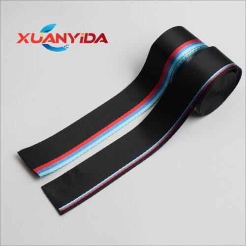 Xuanyida Car Seat Belt Webbing 3.8meters For 1/2/4/5 Front Rear seat Racing Harness Ribbon Safety belt Webbing Universal For BMW