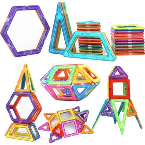 30 Pcs Big Size Wisdom Designer Magnetic Building Blocks Constuction Assembly Stereo Square Shape Building Blocks Children Toys
