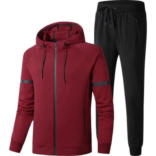 Mens Tracksuit New Fashion Sportswear Set Male Spring Autumn Clothing Plus Size L-8XL Sweatshirt +Pants High Quality Suit