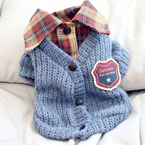 Gentle Dog Clothes Knitted Pet Dogs Sweater Dog Winter Clothes Soft Pets Clothing For Small Dogs Chihuahua Puppy Sweatershirt