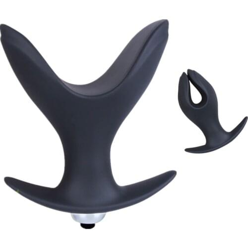 Soft Silicone V Port Anal Plug BDSM Erotic Toys,Opening Butt Anal Speculum Prostate Vibrator Sex Toys for Men Woman Gay ST488