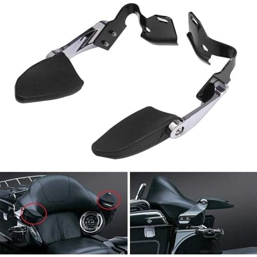 PSLER Motorcycle Passenger Armrest Adjustable Stealth Armrest for Touring Electra Glide Road King 2014-2018