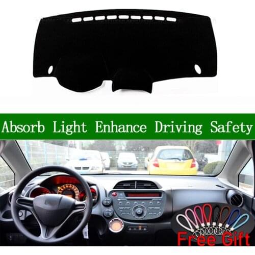 For Honda fit 2008 2009 2010 2011-2013 Dashboard Cover Sun Shade Non-slip Dash Mat Pad Carpet Car Stickers Interior Accessories
