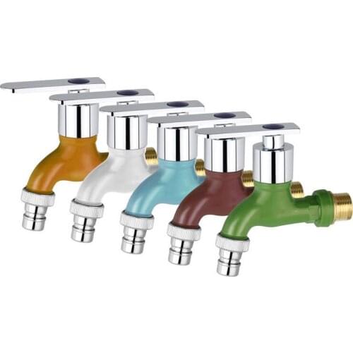 Washing Machine Faucet Household Sink Faucet Quick Opening Plastic Faucet Switch Explosion-proof and Durable Large Flow H8253