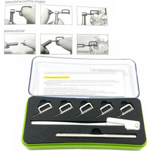 Dental Interproximal Enamel Reduction IPR Hand Use Set Dental Orthodontic Tool