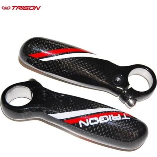 Trigon BE106 carbon fiber bike bicycle bar ends bull bars carbon bar ends small auxiliary handlebar