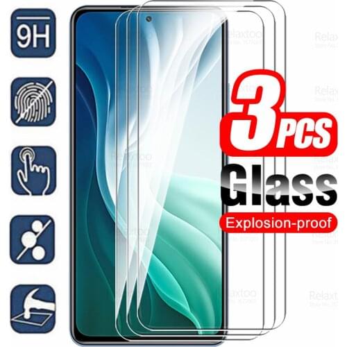 3pcs Full Cover Protective Glass For Xiaomi Mi 11i 5G Xiomi Xaomi Mi11i 5G 6.67" Screen Protector Tempered Glas Guard Armor Film