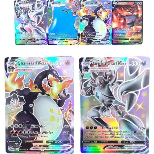 20pcs Pokemon Cards Vmax TAG TEAM Shining Cards Pokemon Booster Box Collection Trading Card Game Toy Christmas Gift For Children