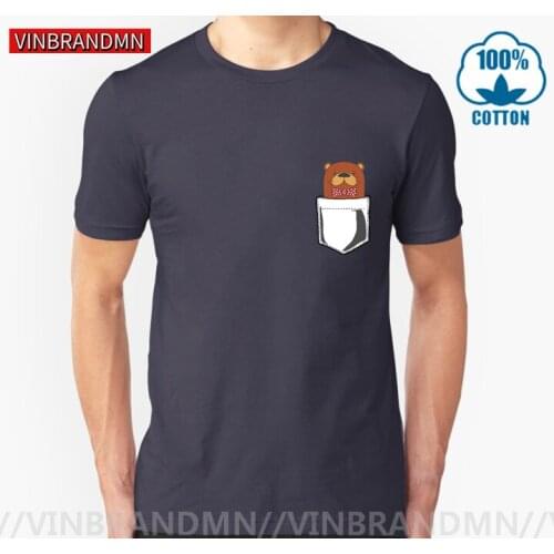 2020 Trendy Fashion Pocket Otter T shirt men Funny Gentleman Otter Bow Tie Pocket T-shirts Cute Animal Otter fans Gifts Clothing