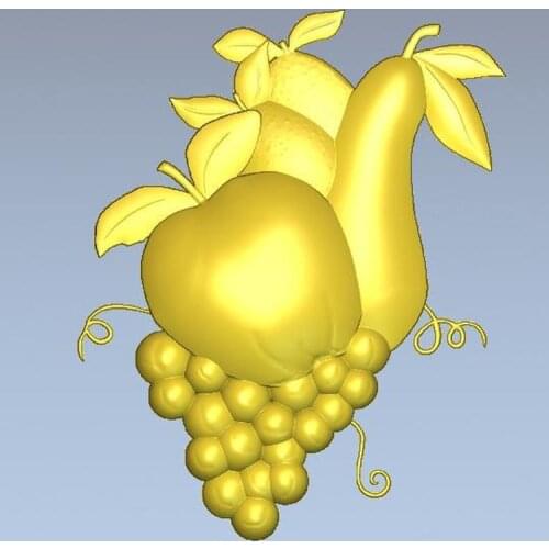 3d model relief for cnc in STL file format Fruits