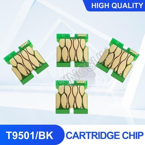 4pcs T9501 Compatible ink cartridge chip For Epson WorkForce Pro WF-C5790 WF-C5710 WF-C5290 WF-C5210 Printer BK/170ML