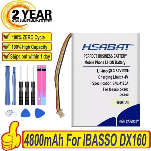 Top Brand 100% New 4800mAh Battery for Ibasso DX160 DAP Player Batteries + free tools