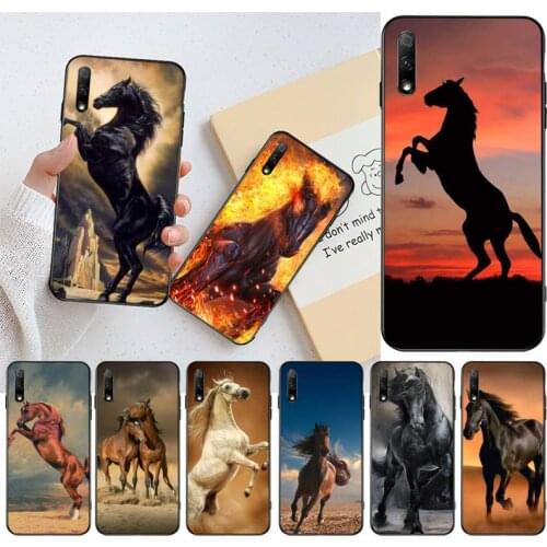 Fire Horses Phone Case for Huawei Honor 30 20 10 9 8 8x 8c v30 Lite view pro