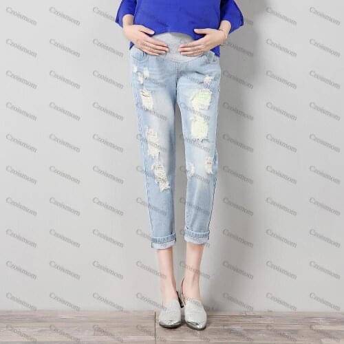 Maternity Jeans Maternity Pants Clothes For Pregnant Women Trousers Nursing Prop Belly Leggings Jeans Pregnancy Clothing Pants