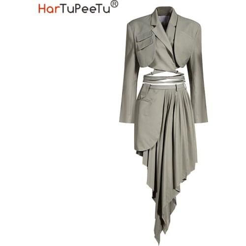 HARTUPEETU Women's Suits With A Skirt
