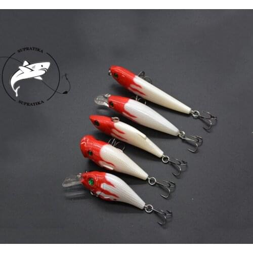 3D Eyes Artificial Wobbler Professional Fishing Lure Hard Bait Freshwater Anti-Corrosion High Quality Plastic Fishing Bait