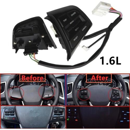 Steering Wheel Buttons Cruise Control Bluetooth Switches Remote Volume Button 96710-C9010 For Hyundai Creta Ix25 1.6L
