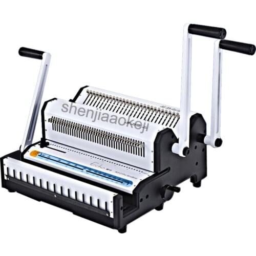 Iron ring binding machine full knife double coil hanging desk calendar Manual Punch machine bookbinding machine 1pc