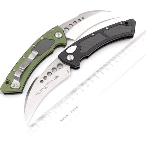 New Hawk Mark 204P blade aluminum carbon fibre handle camp survival outdoor fruit EDC hunting tool kitchen potato Folding knife