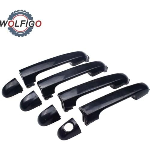 WOLFIGO Front Rear Left Right Exterior Door Handles for Hyundai I20 2007-2014 82651-1J000 826511J000 82652-1J000 826521J000