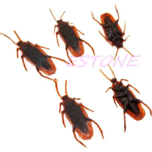 POP FAKE COCKROACH PRANK FUN JOKE TRICK KIDS INSECT BUG BEST GIFT PLASTIC TOY