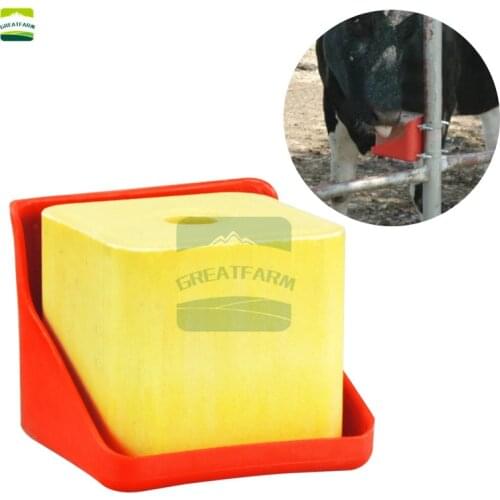 Cow Cattle Sheep Lick Brick Tray Salt Brick 1 Pcs Thick Tray Support Lick Salt Brick Frame Box Durable Livestock FARM Equipment