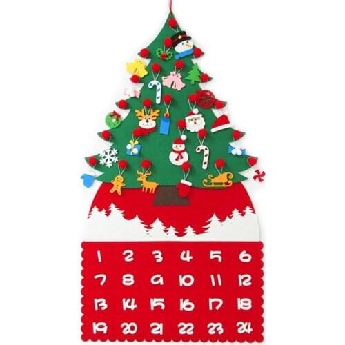Christmas Calendar Santa Claus Snowman Xmas Advent Timer Door Wall Window For Home Christmas Tree Decoration calendarios