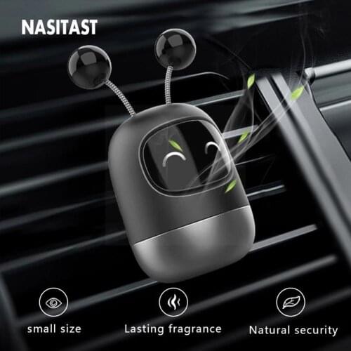 Cute Robot Car Perfume Air Freshener Car Diffuser Aromatherapy Interior Decor Freshener Air Accessories For Auto Vent B3K1