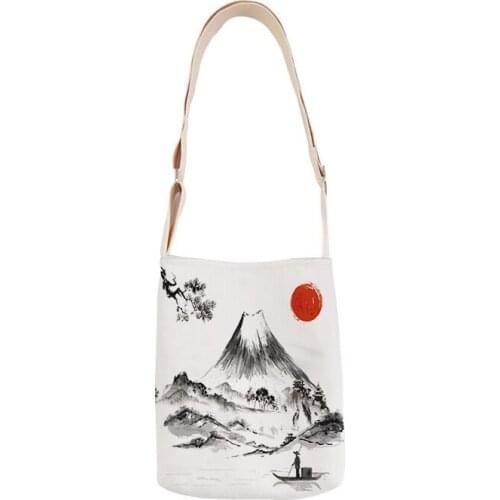 Japanese style ladies shoulder bag cotton linen handbag mini bag simple mini messenger bag casual messenger bag