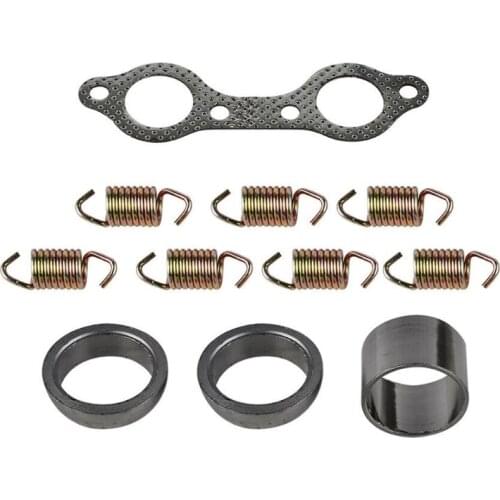 UTV Exhaust Muffler Gasket Spring Clamp Bolt Repair Kit For RZR 800 2008-11