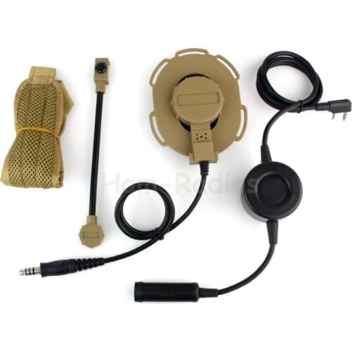 YiNiTone HD03 Z Tactical Bowman Elite II Headset with Waterproof PTT Right/Left Ear for Kenwood wouxun Baofeng UV-5R BF-888S
