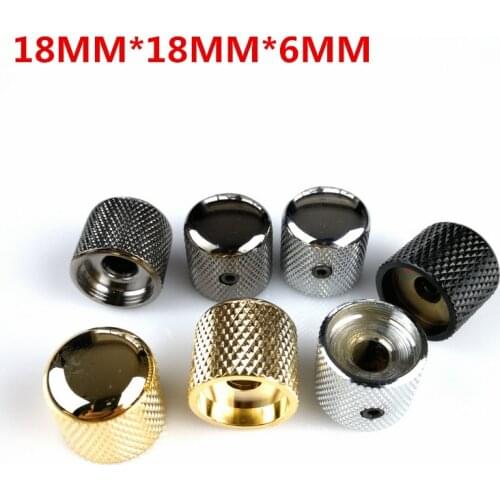 1 Pcs Electric Guitar Bass Tone And Volume Metal Electronic Control Knobs Cap Made In Korea 18MM*18MM*6.0MM