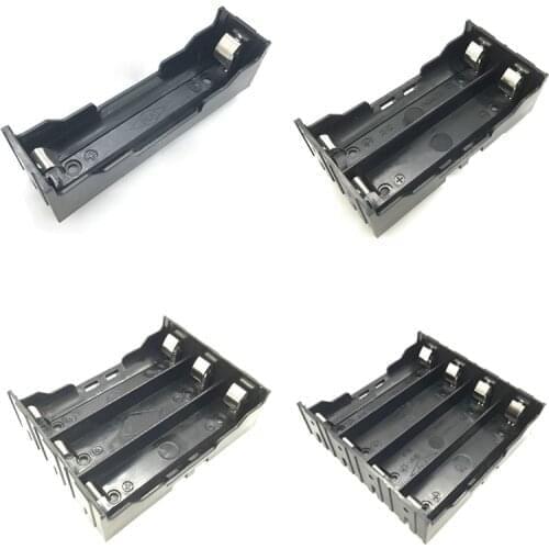 10PCS 3.7V DIY ABS 18650 Power Bank Battery Holder Storage Box 1X 2X 3X 4X 18650 Battery Holder with Pins