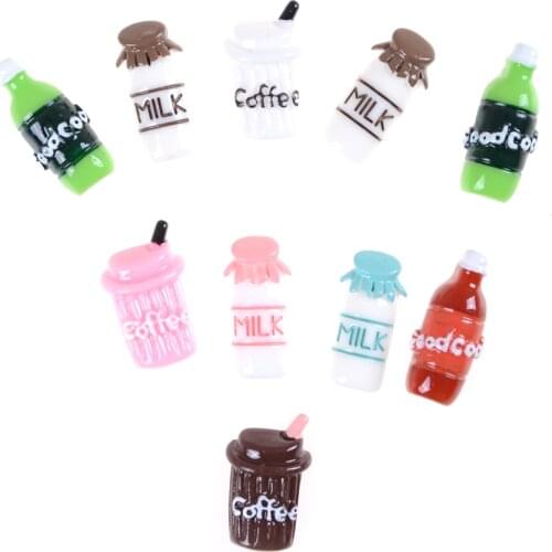10Pcs/lot Mini Coffee Cup Miniature Dollhouse Cup Kitchen Room Food Drink Home Tableware Decoration Dolls Accessories