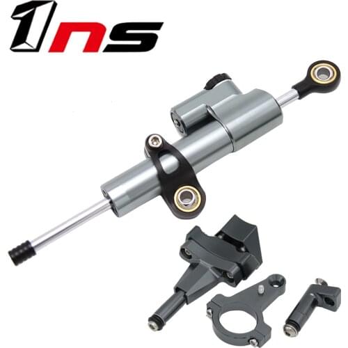 CNC Aluminum Adjustable Motorcycles Steering Stabilize Damper Bracket Mount Kit FOR KAWASAKI NINJA400 NINJA 400 Z400 Z
