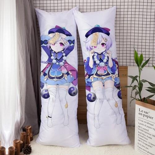 Anime Dakimakura Game Genshin Impact Hugging Body Pillowcase Design Printed Long Pillow Cover Girlyfriend Home Bedding
