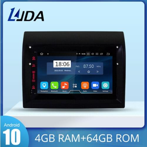 LJDA Android 10 Car Multimedia Player For Fiat Ducato Citroen Jumper Peugeot Boxer GPS Stereo 1Din Car Radio 4G+64G Stereo WIFI