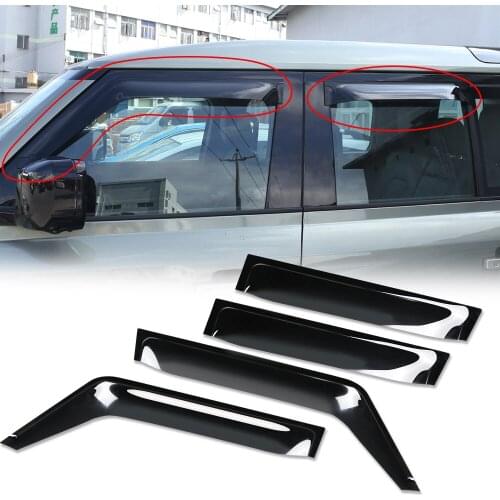 Side Window Deflectors For Land Rover Defender 110 130 2020 Wind Shields Sun Rain Deflector Guards