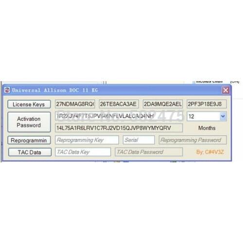 Big promotion Allison DOC Diagnostic software v11.0.3+keygen+video guide