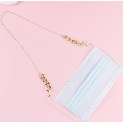 Metal Chain Face Mask Chain Necklace Strap Nonslip Eyeglass Holder Cord Neck Sunglass Strap Chain Women Jewelry